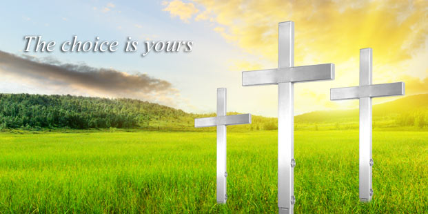 Stainless Steel Roadside Memorial crosses